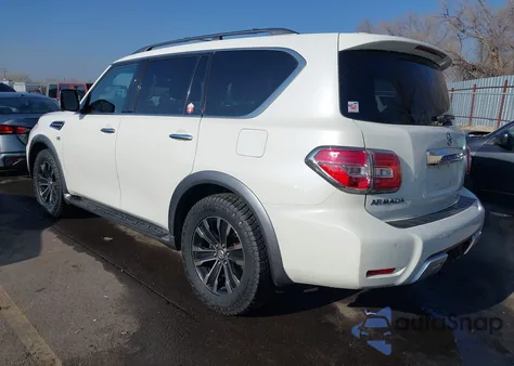 2017 Nissan Armada Platinum/Sl/Sv z USA, uszkodzony, nr VIN JN8AY2NC6H9506746